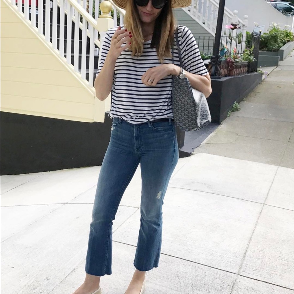 Mother jeans Hustler Ankle Fray size 25
